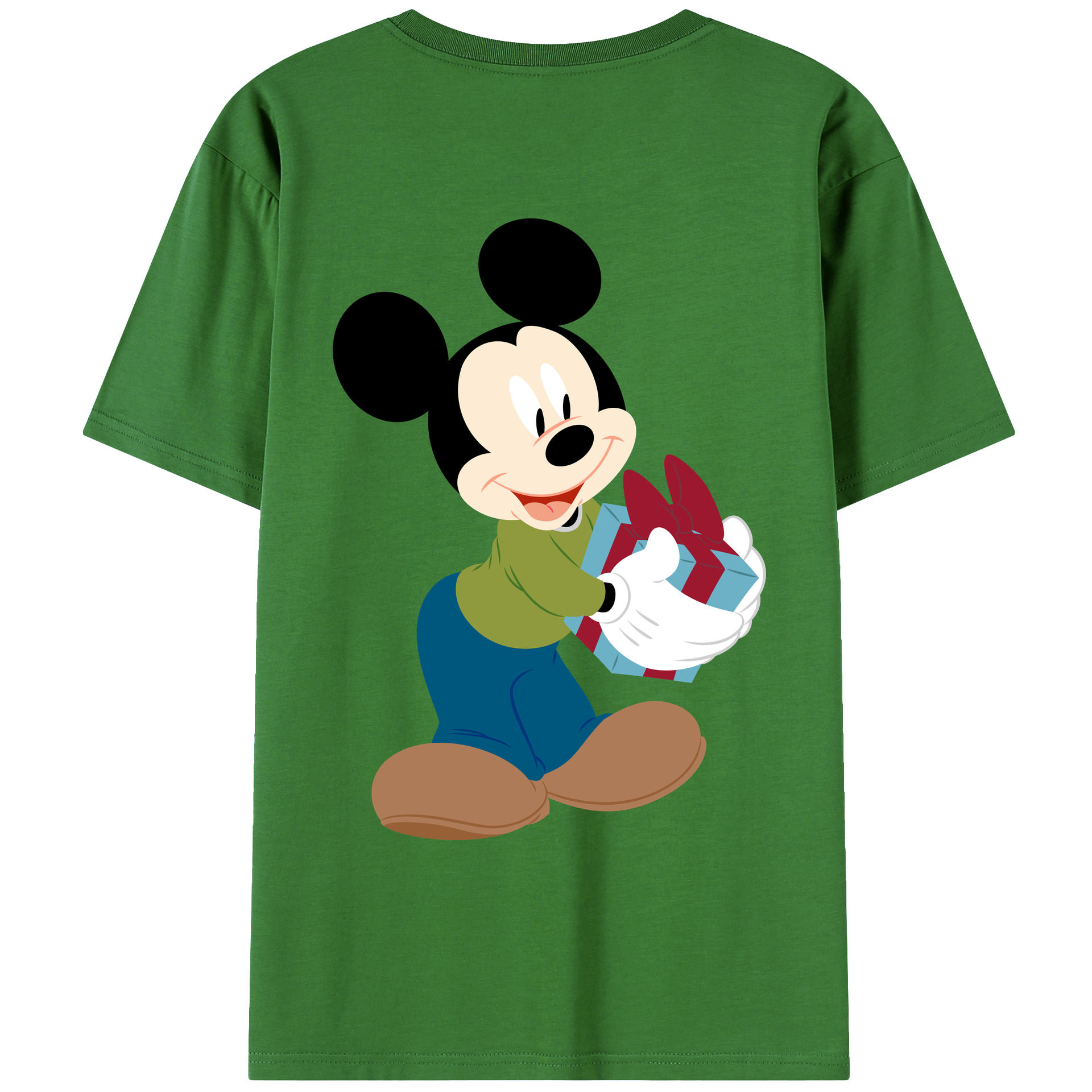 （画像用） ミッキーマウス Mickey Mouse レディース半袖Tシャツ(バックプリント)
